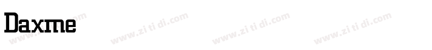 Daxmed Medium字体转换 Daxmed Medium字体转换